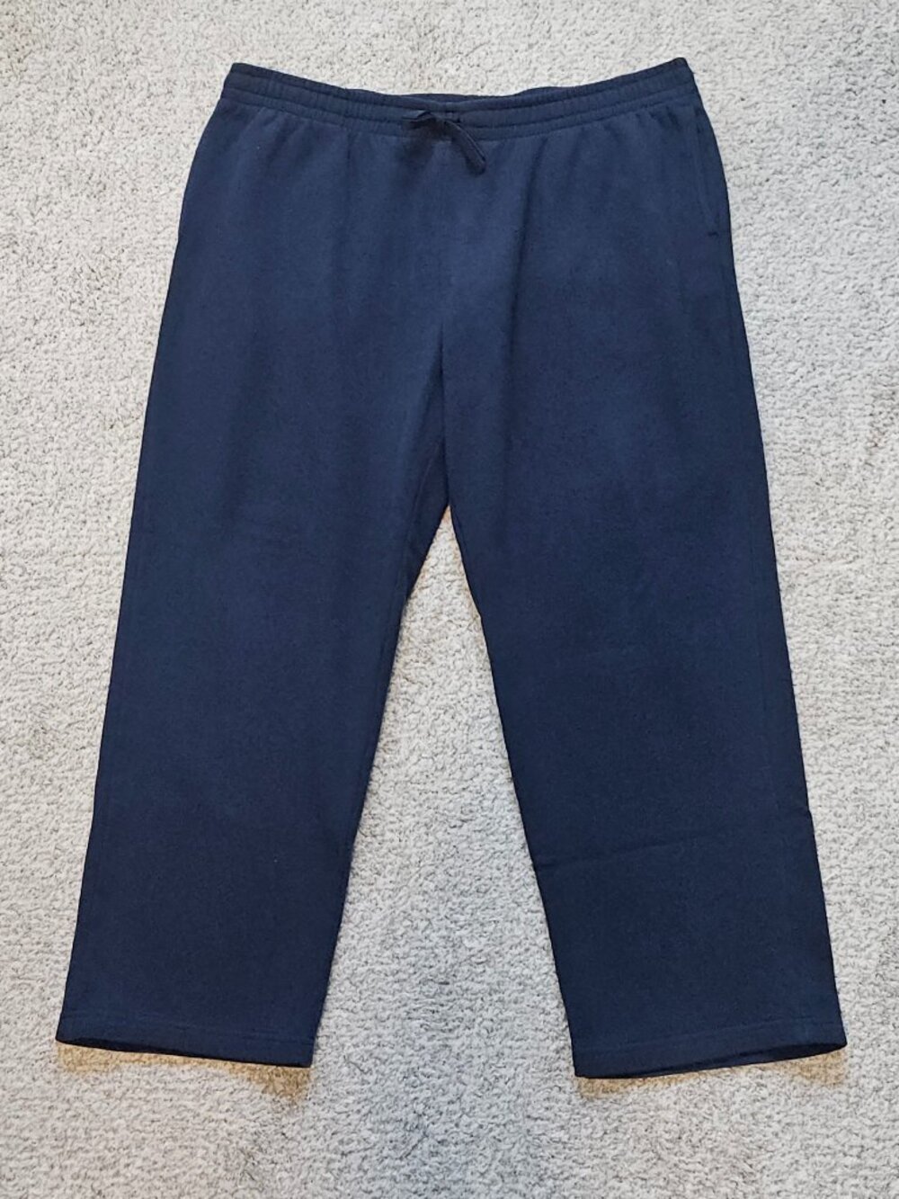 Tek Gear Men's XXL Ultrasoft Fleece Sweatpants Navy Blue Straight Leg